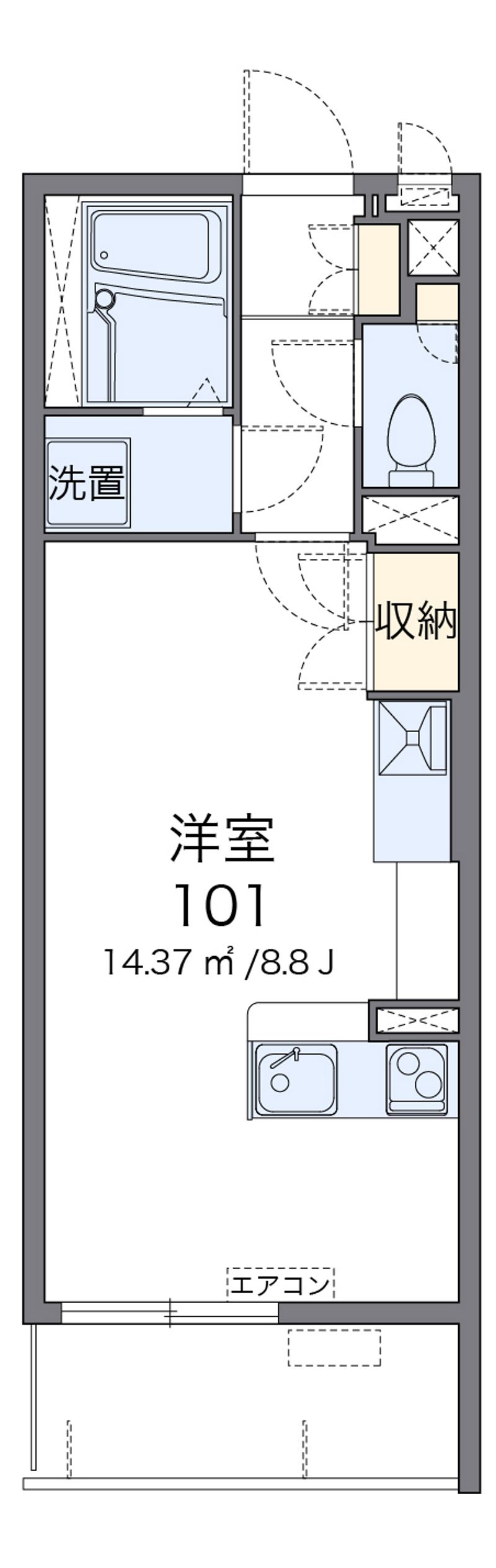 ミランダメルシーシャトー 間取図