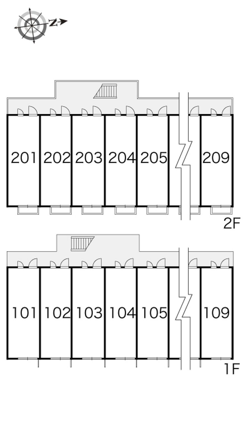 レオパレスハーヴェスト 間取配置図