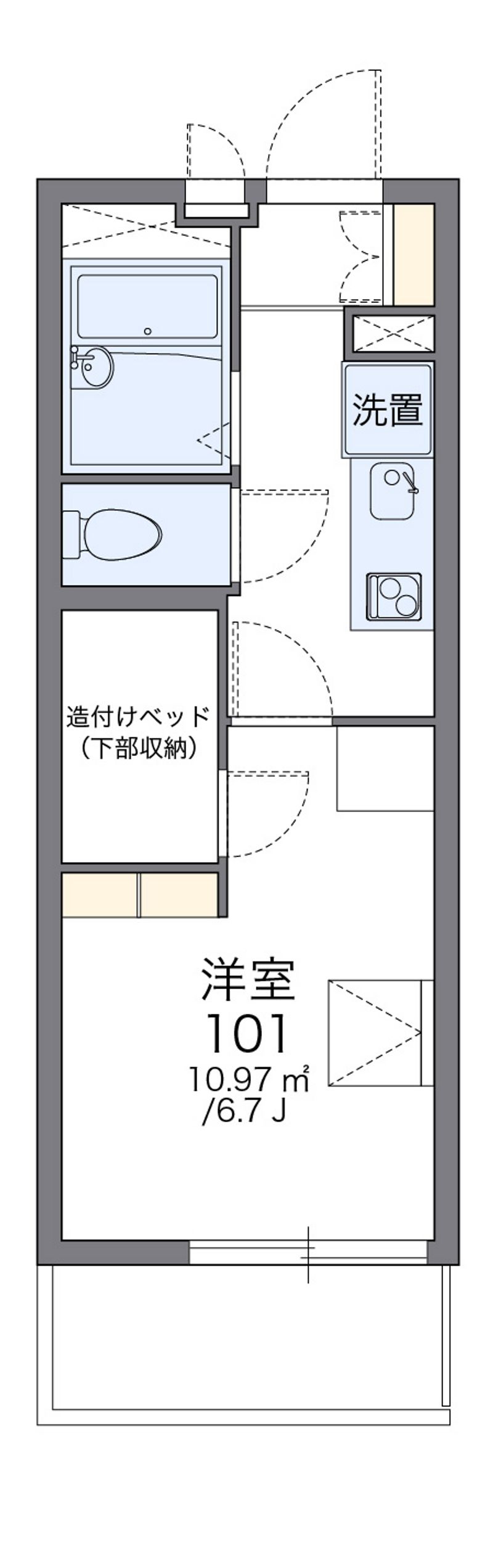 レオパレスマツザト 間取図