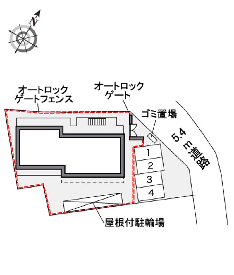 レオパレスユウ 配置図
