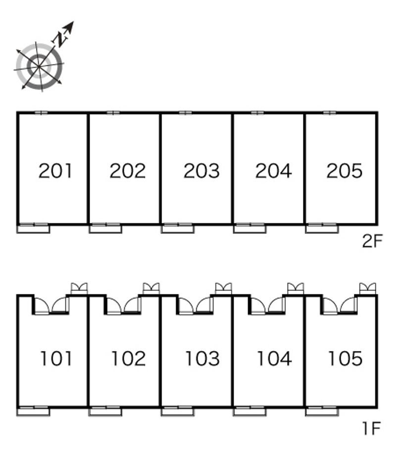 レオパレスグリーンハイツ 間取り配置図