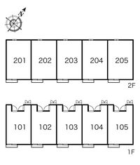 レオパレスグリーンハイツ 間取り配置図