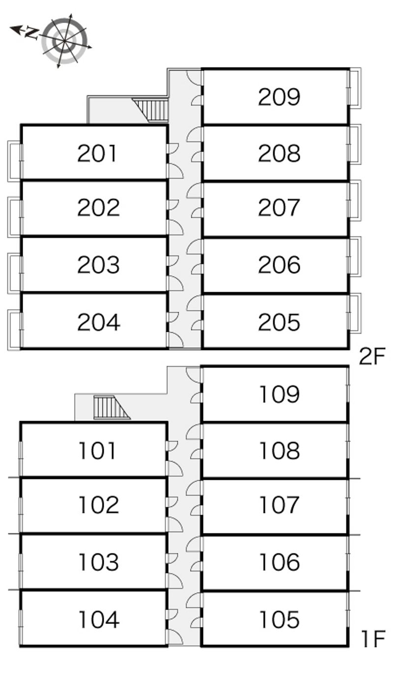レオパレスアゼリア 間取配置図