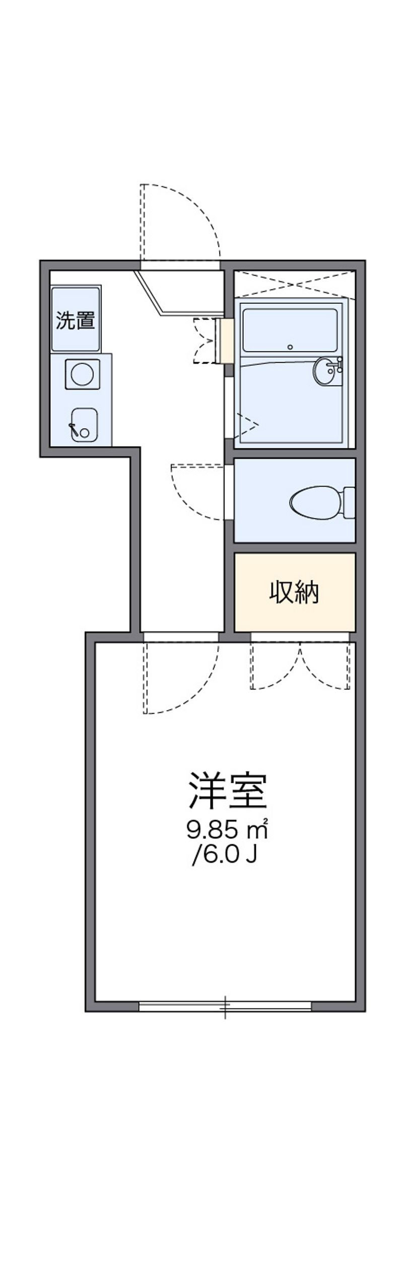 レオパレス高木中央第１ 間取り