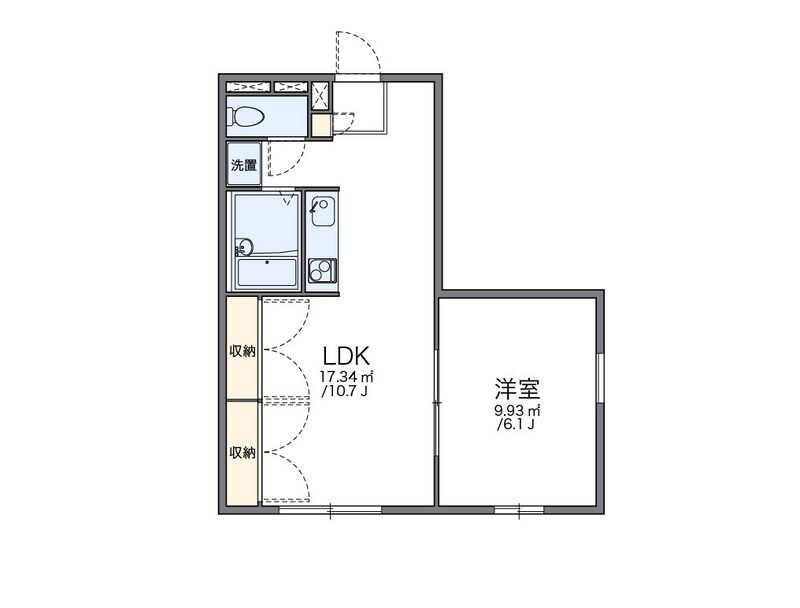 レオパレスハインスハイム 間取図