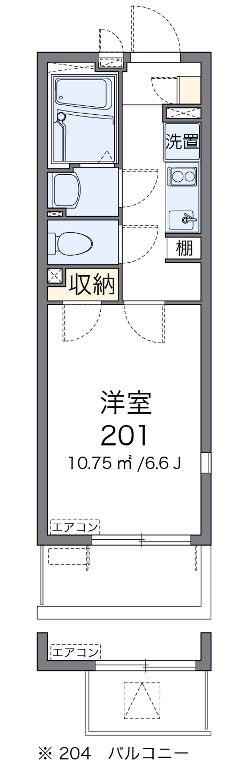 レオネクストレインボー 間取図