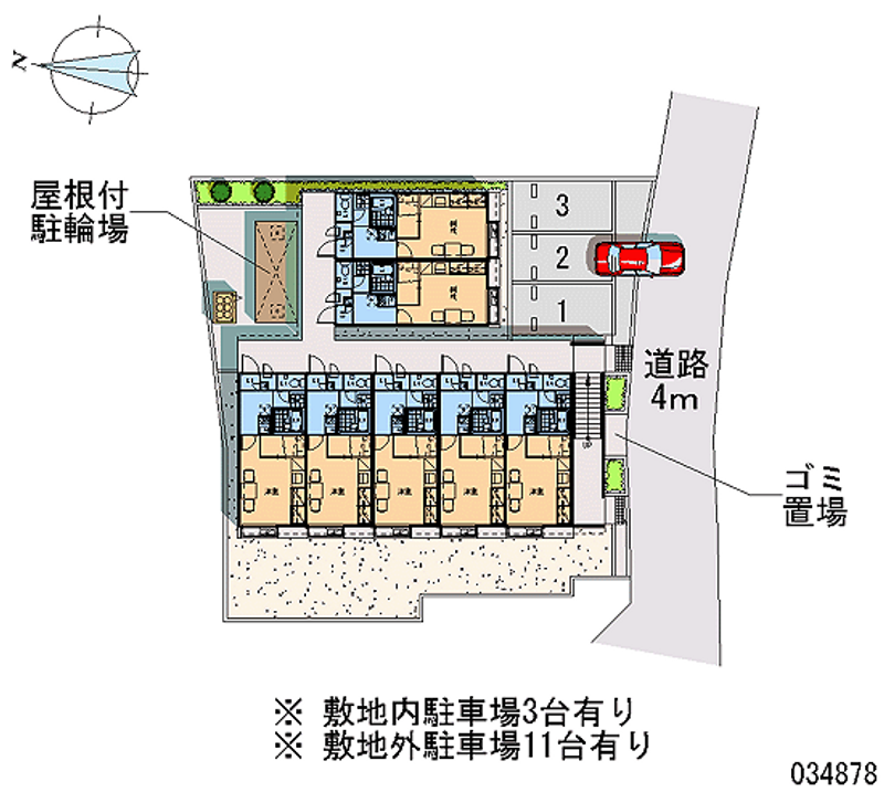 レオパレスヨコタ 月極駐車場