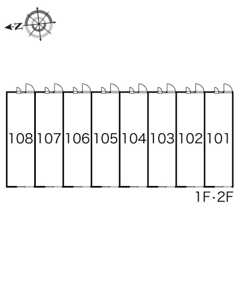 レオパレスサザンクロス 間取配置図
