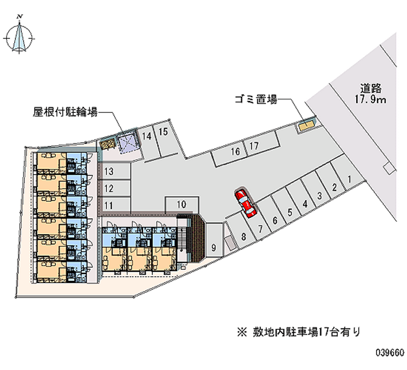 レオパレス八甲田山 月極駐車場