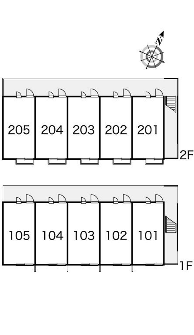 レオパレス扇 間取り配置図