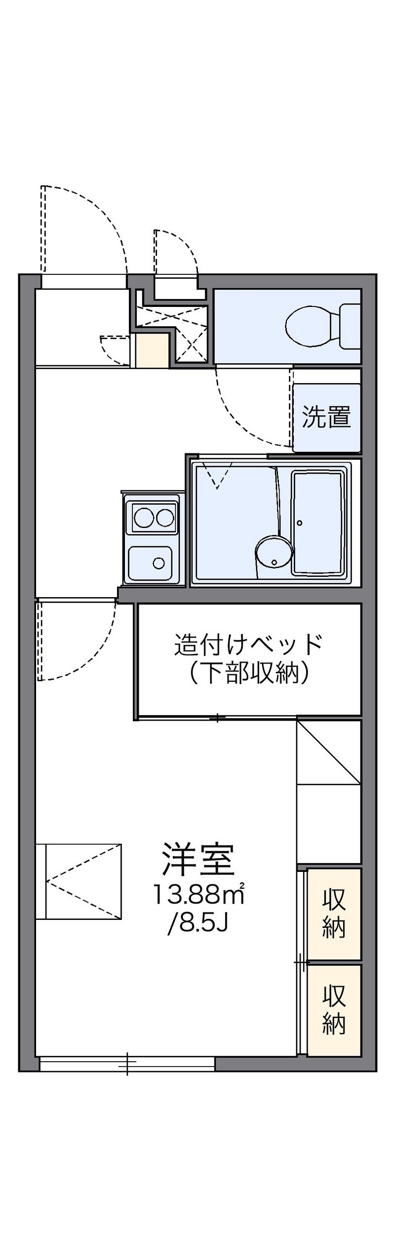 レオパレスラーク 間取図