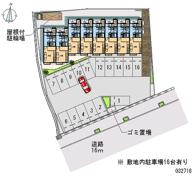 レオパレスＣＲＣ築地 月極駐車場