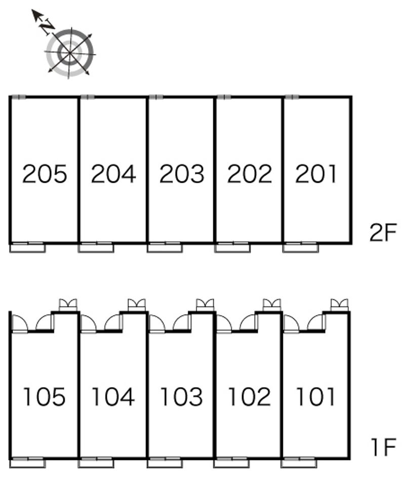 レオパレスアインツェル 間取り配置図