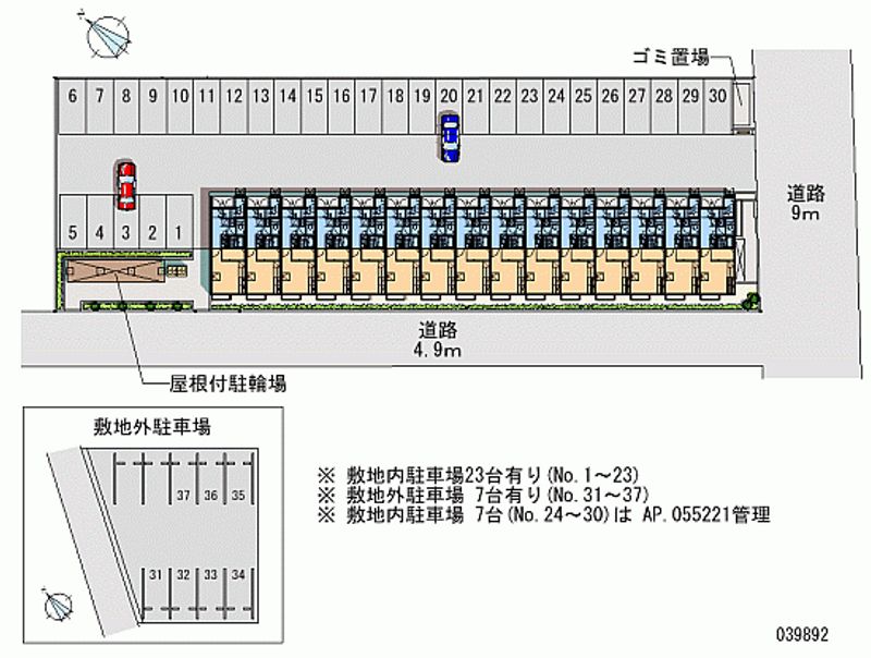 39892 Monthly parking lot