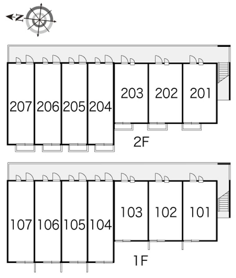 レオパレスオアシス 間取配置図