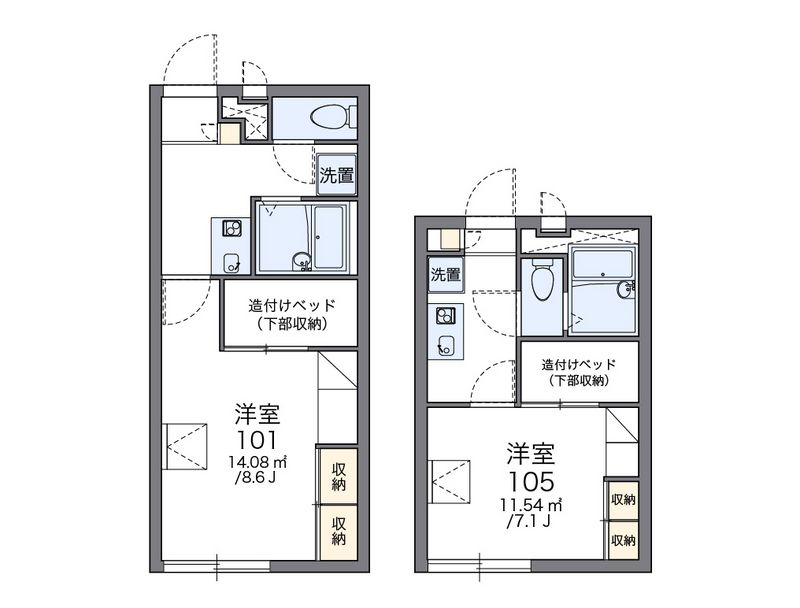 レオパレスＧⅡ 間取図