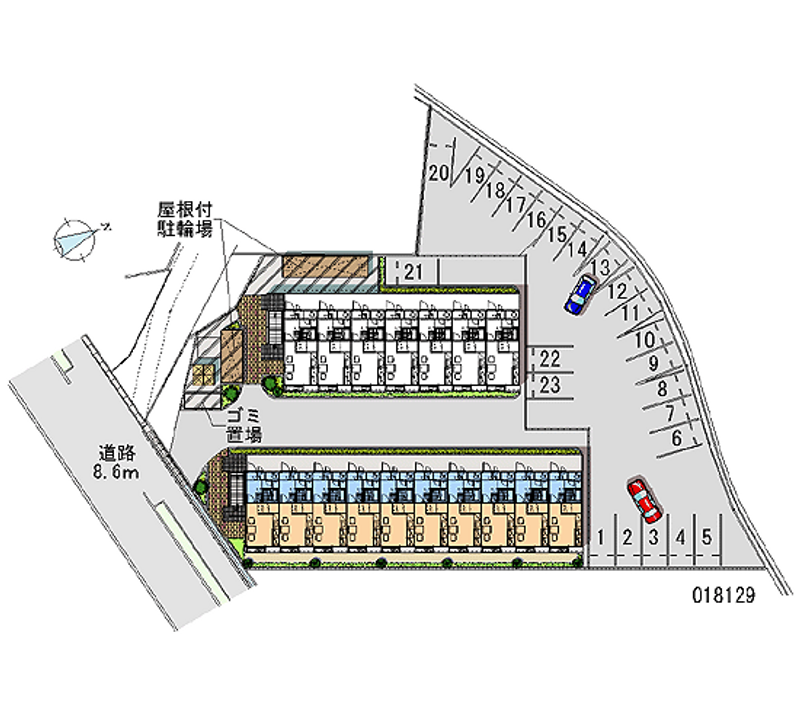 レオパレス西市Ａ 月極駐車場