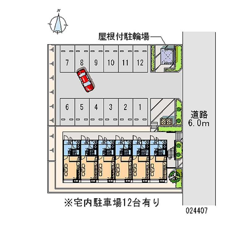 レオパレスアメニティ二本松 月極駐車場