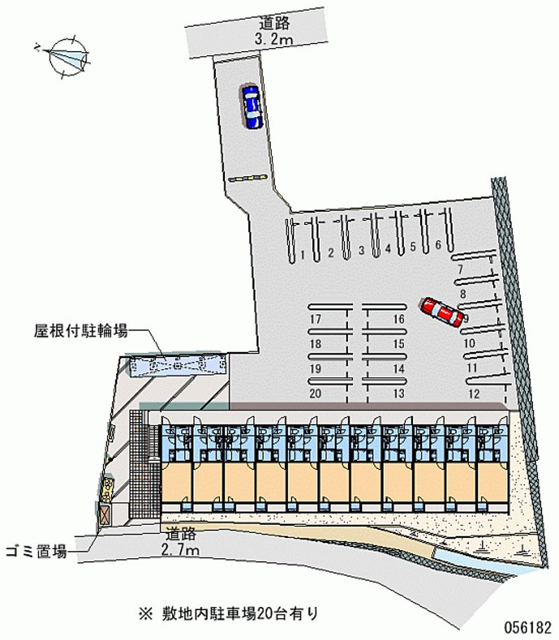 クレイノ厳庄庵 月極駐車場