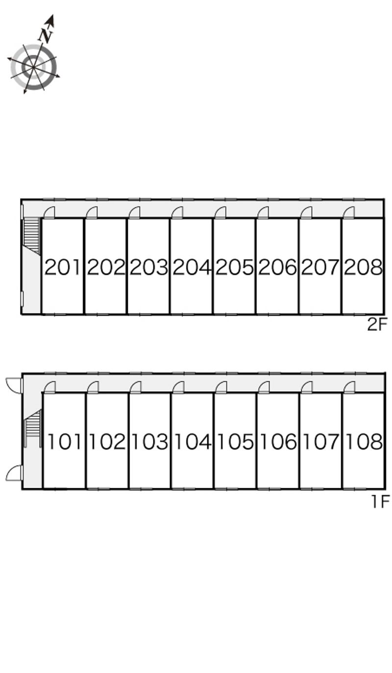 レオパレスドリームハイツⅢ 間取り配置図
