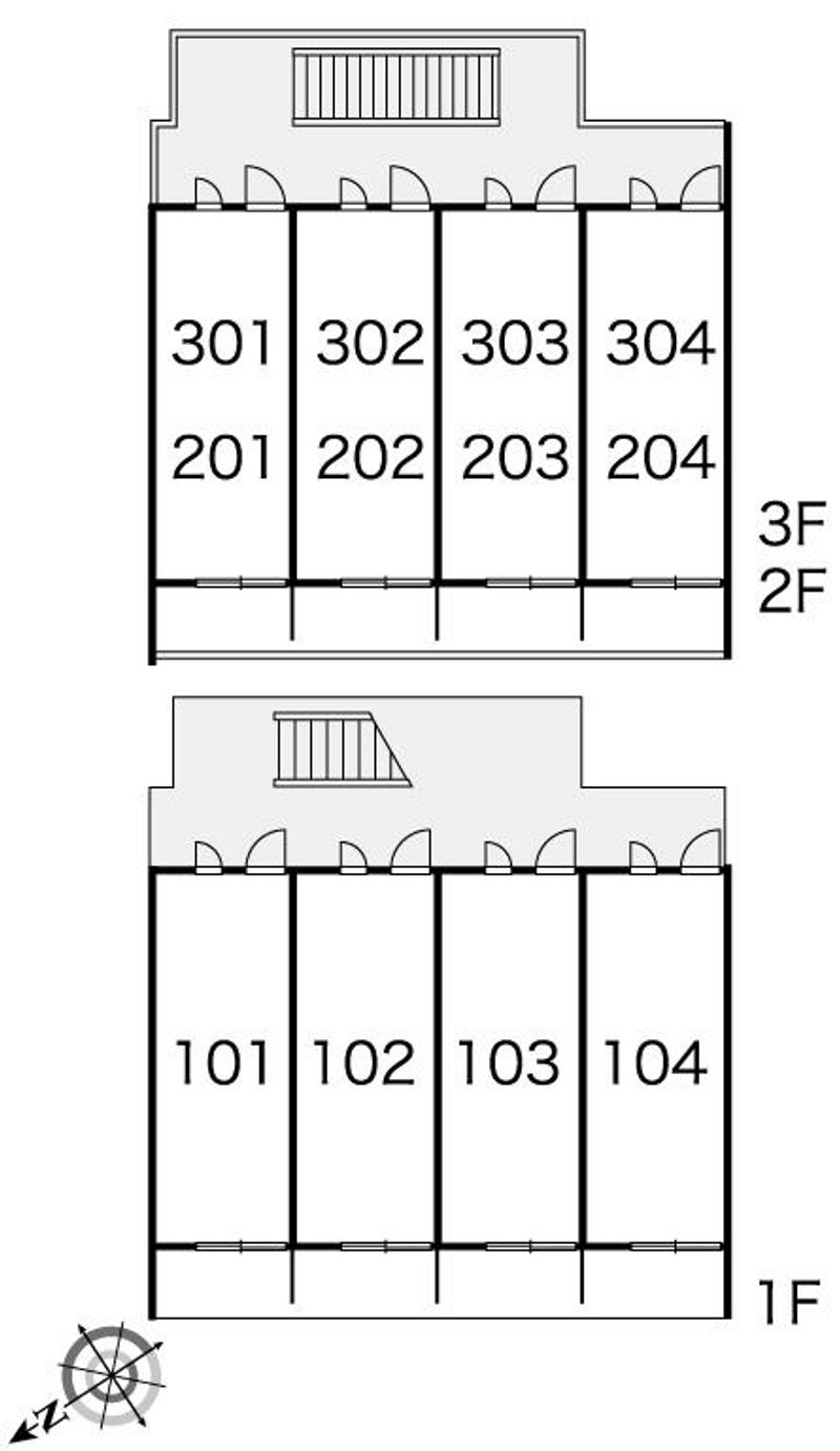 レオパレス恋の坂 間取り配置図