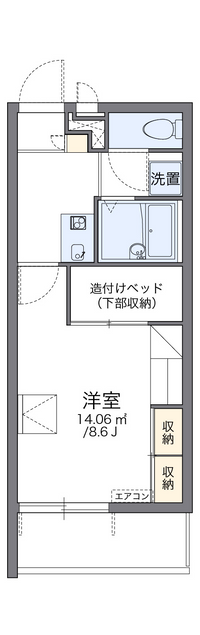 レオパレス柿の木 間取り図