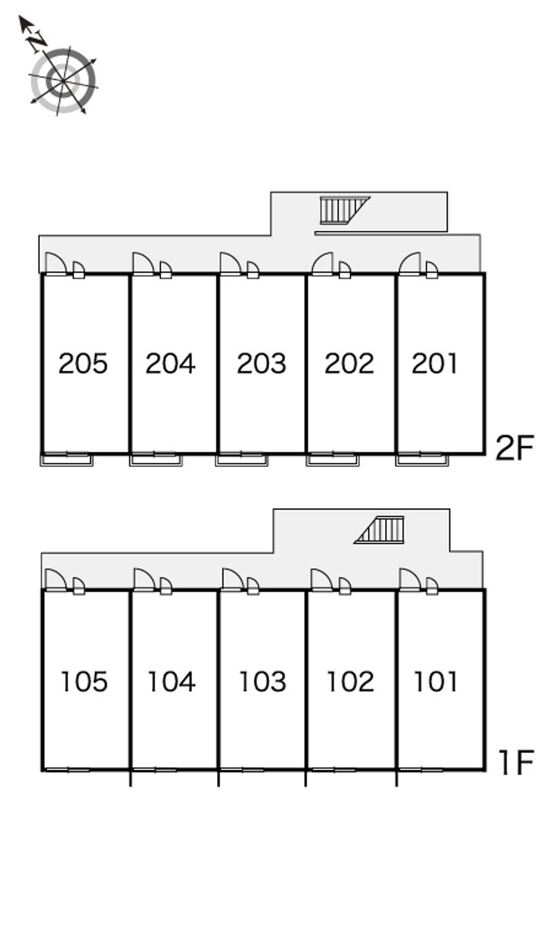 レオパレスしおはま 間取配置図