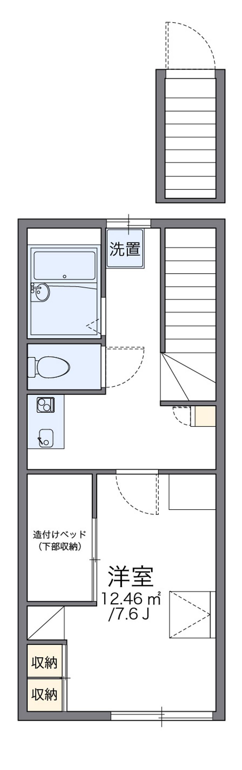 レオパレスフェンテ 間取図
