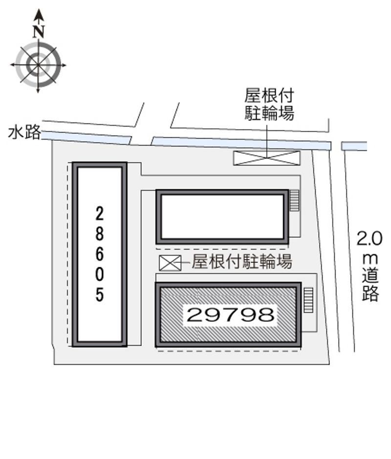 レオパレスパル北方Ⅱ 配置図