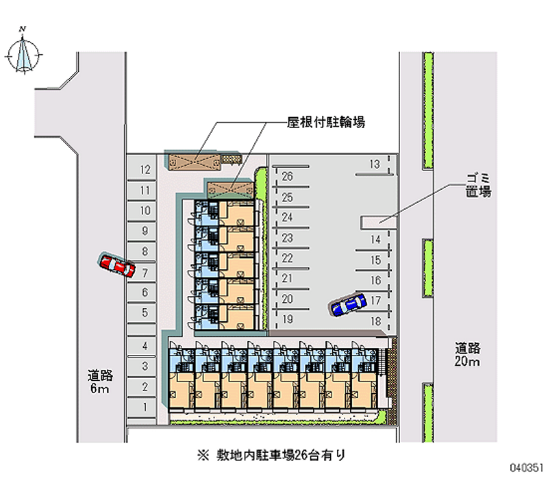 レオパレスサンタローザ 月極駐車場