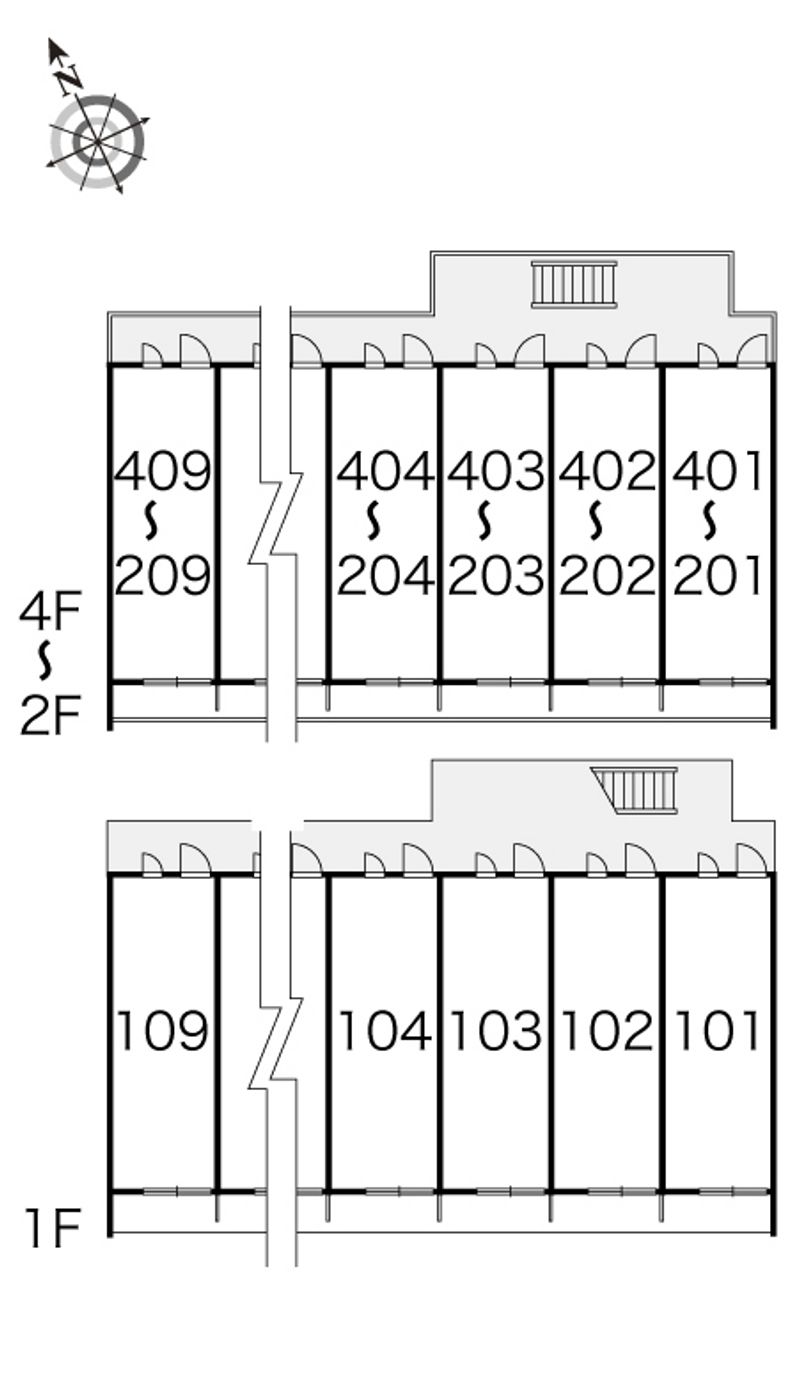 レオパレスＳＥＮＯＵ 間取配置図