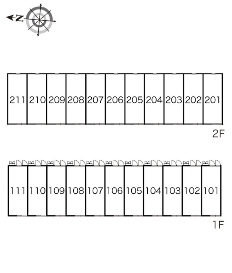 レオパレスＡＴＯＭ 間取配置図