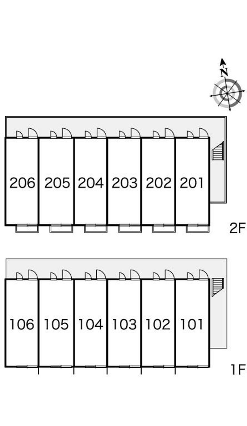 レオパレスクロワール 間取り配置図