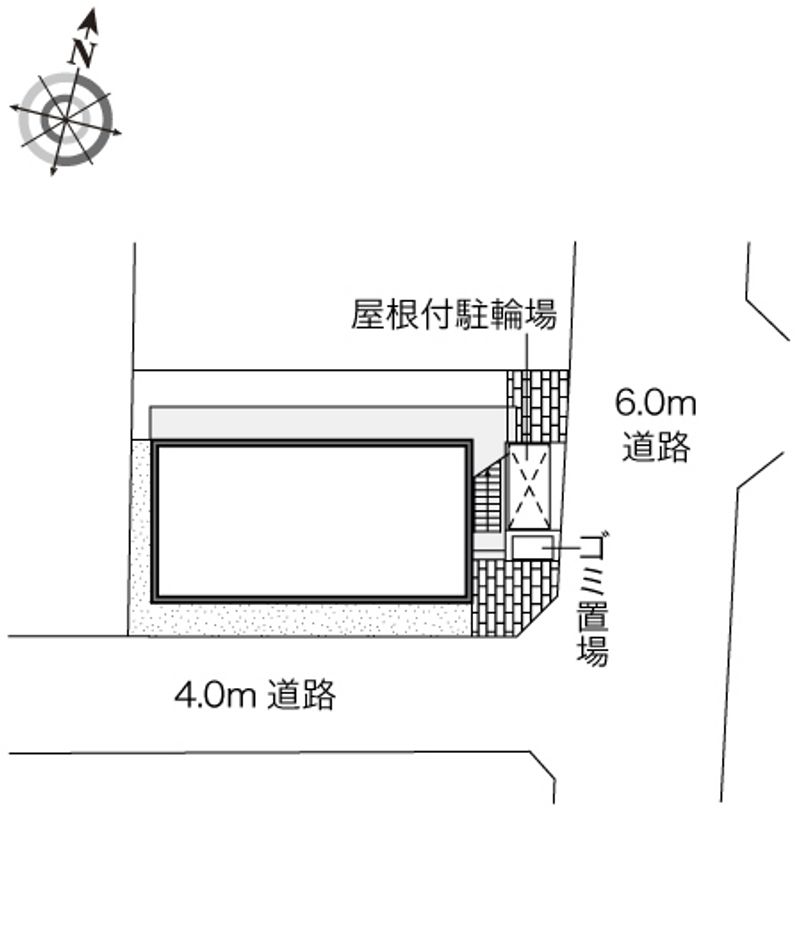 レオパレス上用賀三丁目 配置図