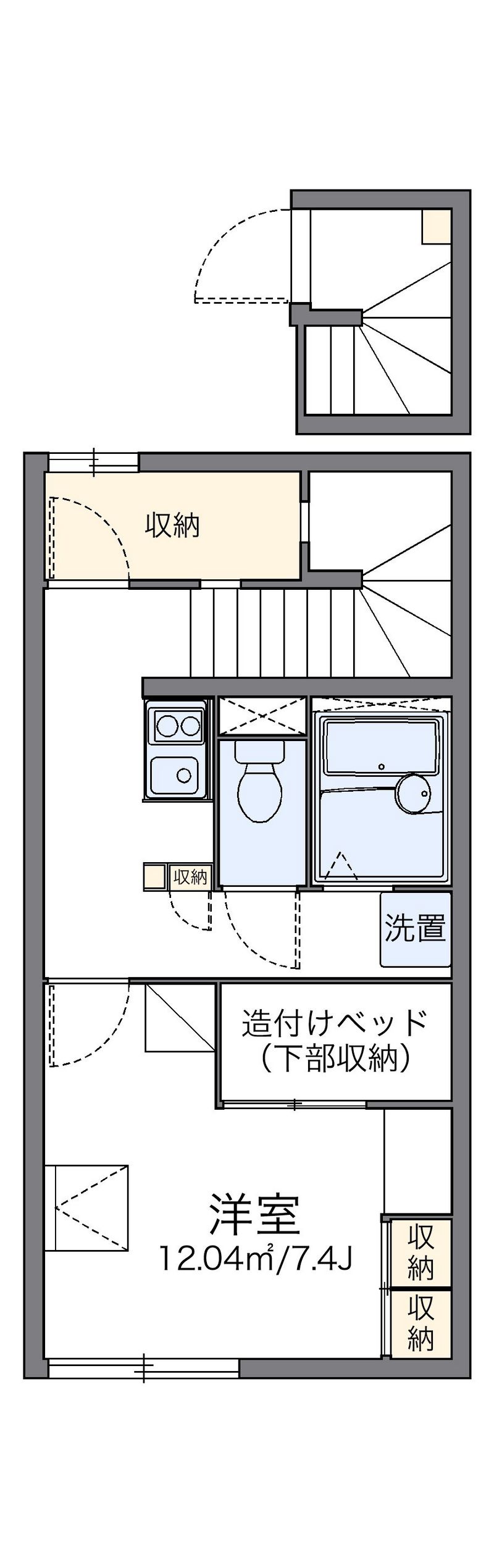 レオパレス橘 間取図