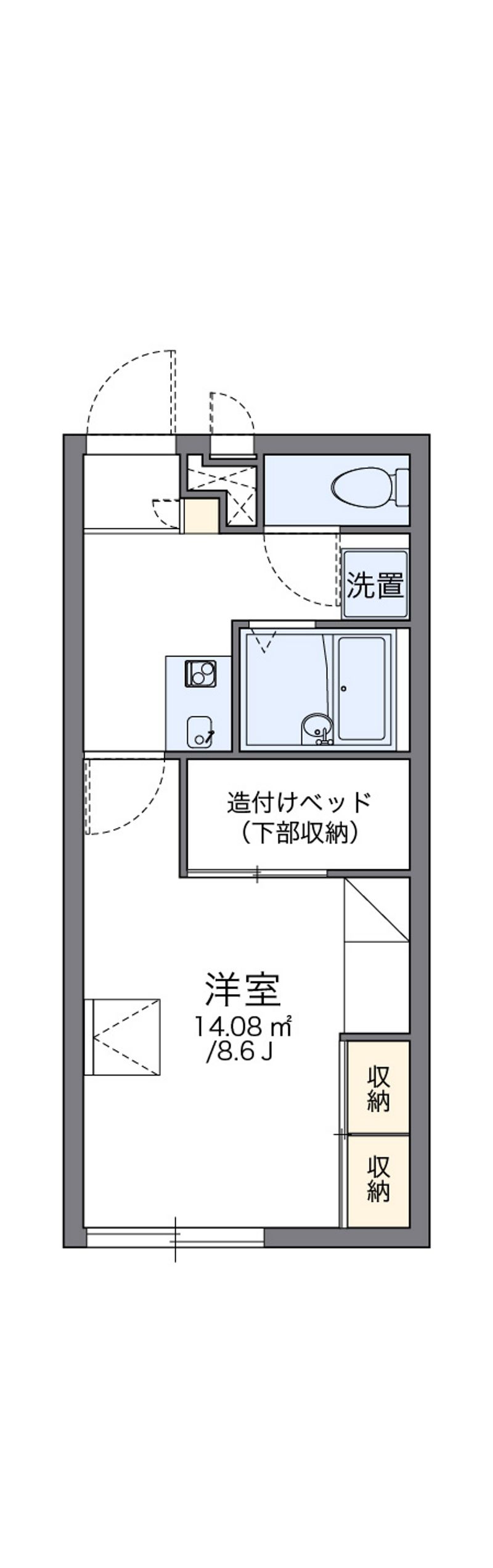 レオパレス雪月花 間取図
