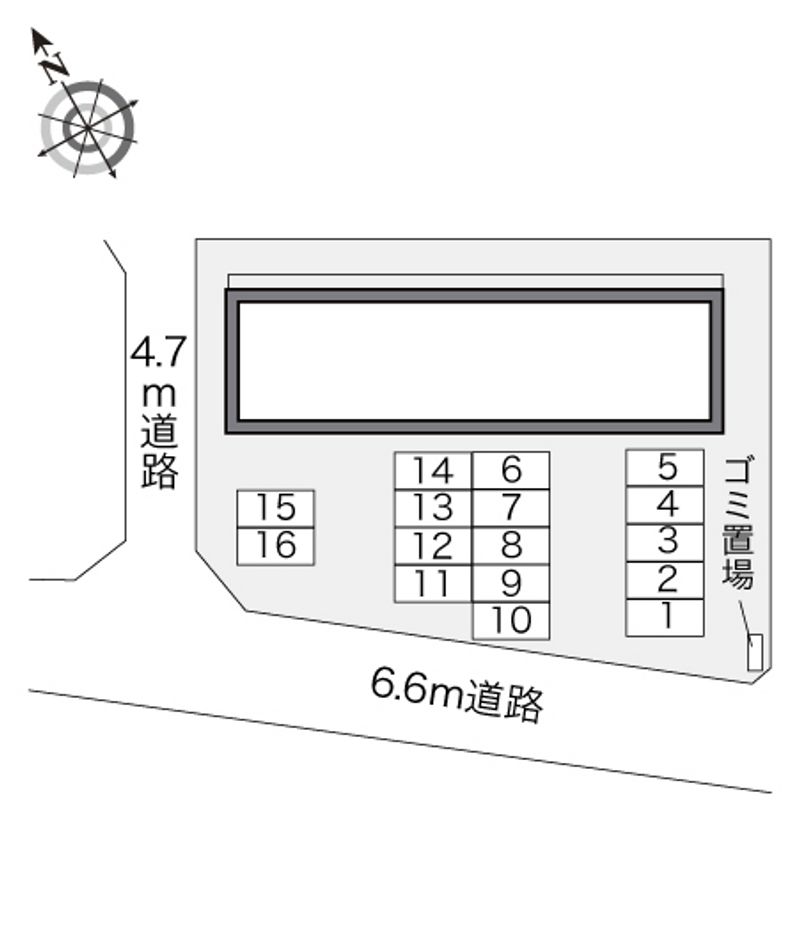 レオパレスコート・クレール 配置図