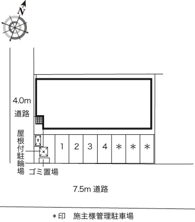 レオパレスＭＩＮＴＯＮⅡ 配置図