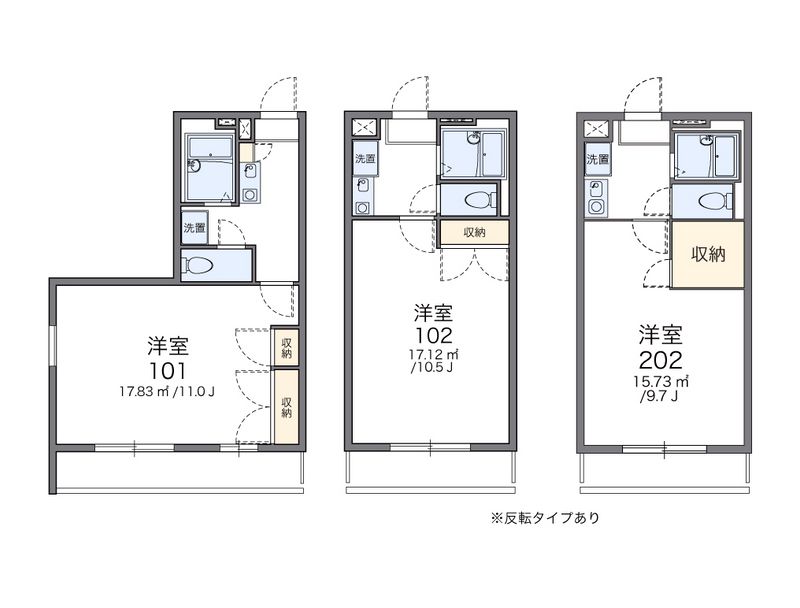 レオパレスアズィールＡ 間取図