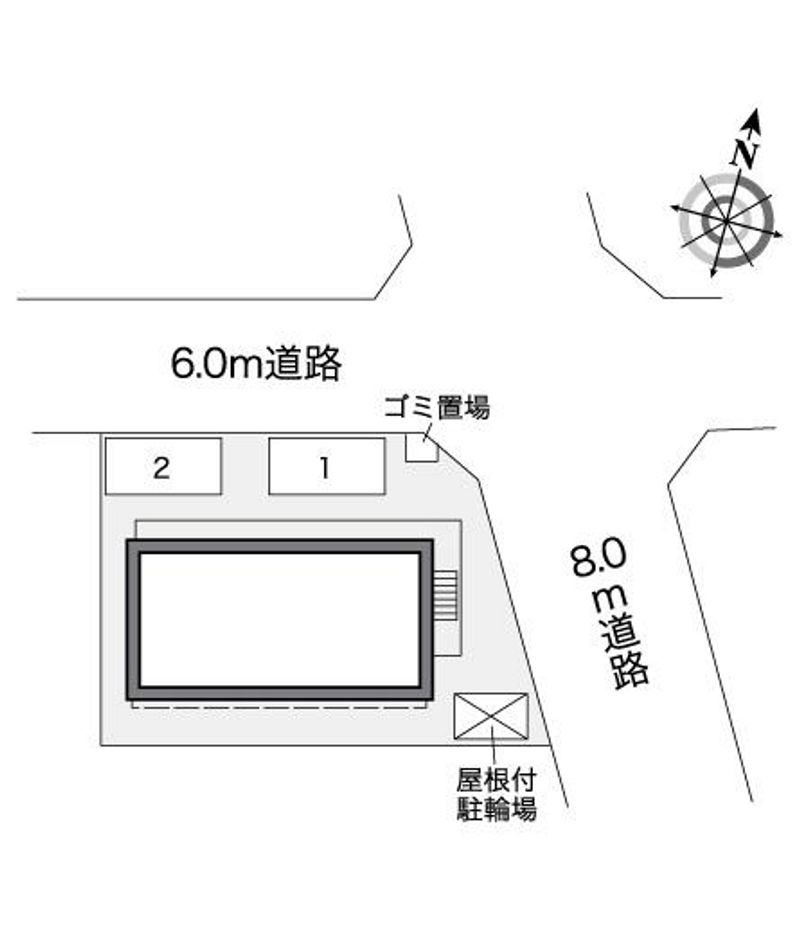 レオパレスグレイス湘南台 駐車場