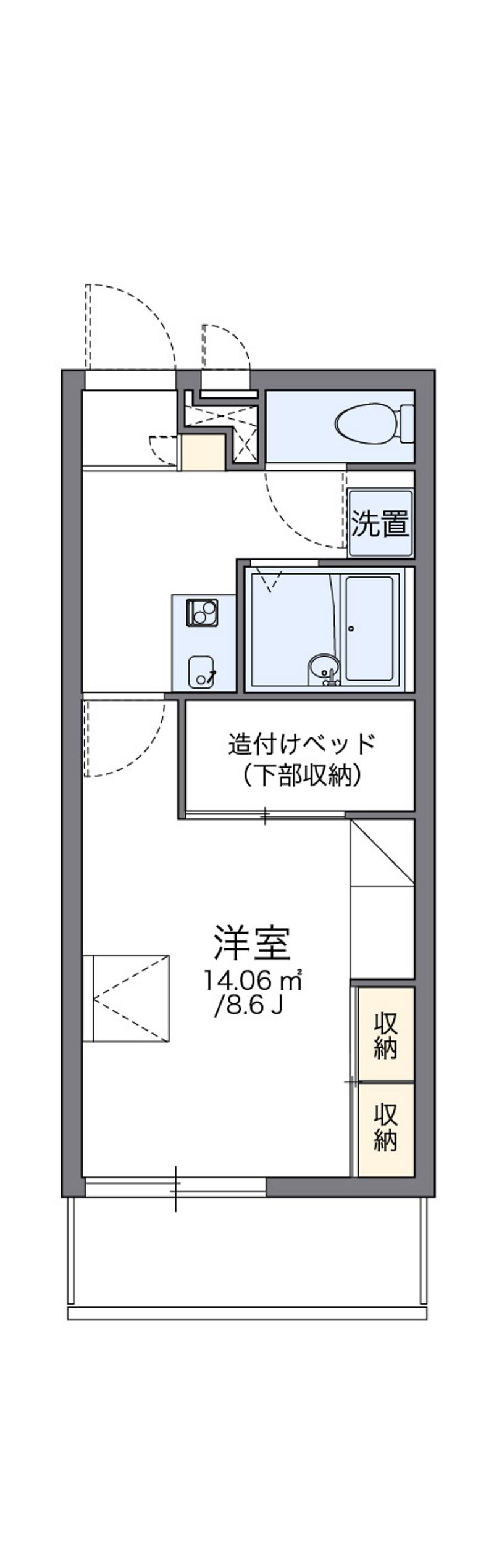 レオパレスノーブル 間取図