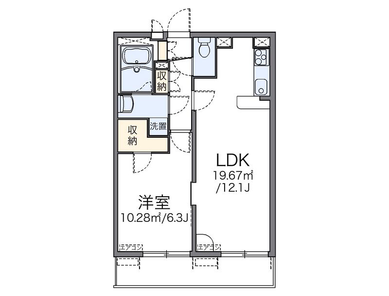 レオパレス奏律 間取図