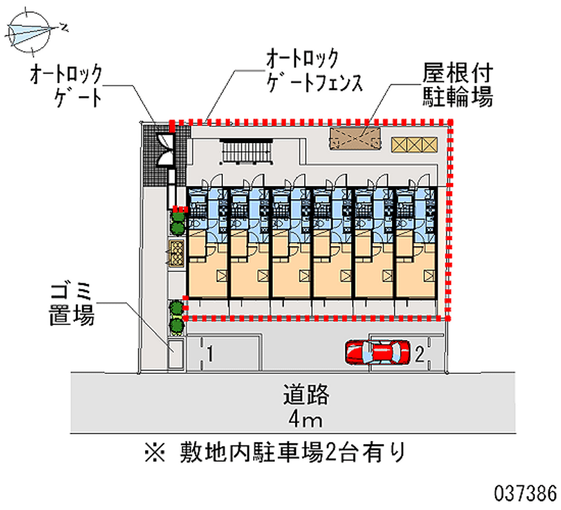 レオパレスハヅキ栄町 区画図
