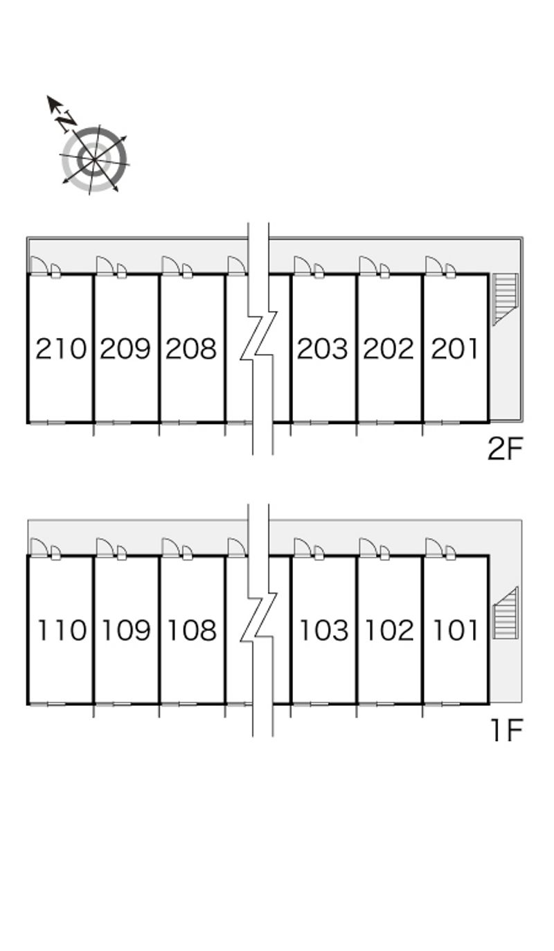 レオパレスエスピナカⅠ 間取配置図