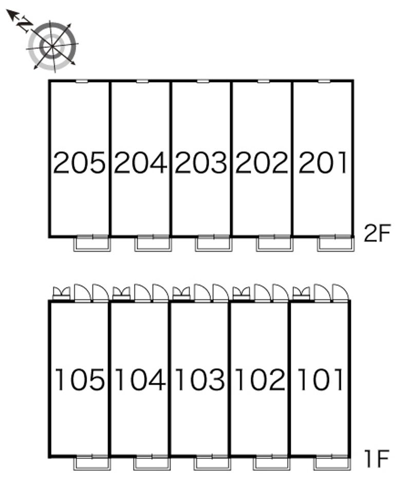 レオパレスデル・ソーレ 間取配置図