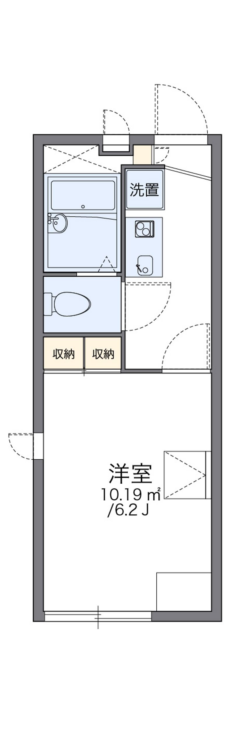 レオパレスノベルティー 間取図