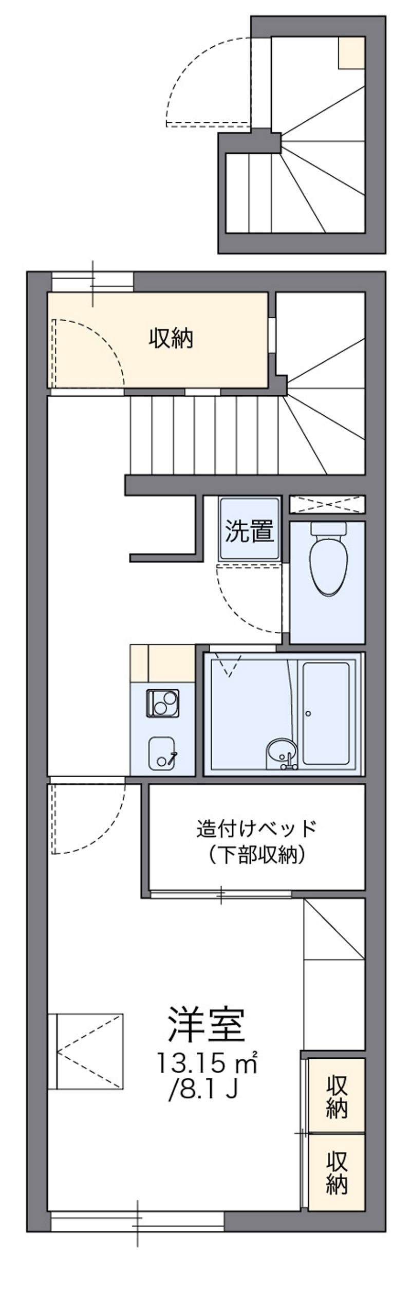 レオパレスるんた 間取図