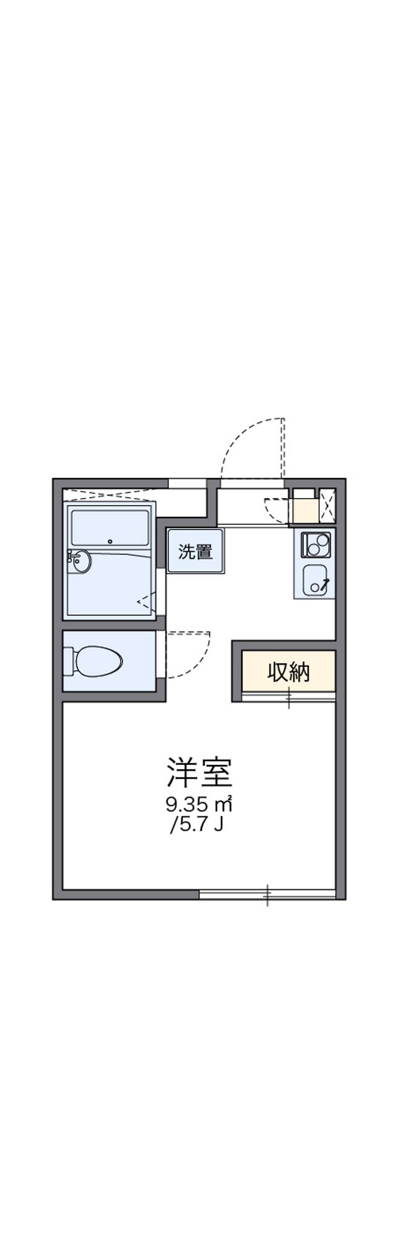 レオパレス日吉町 間取図