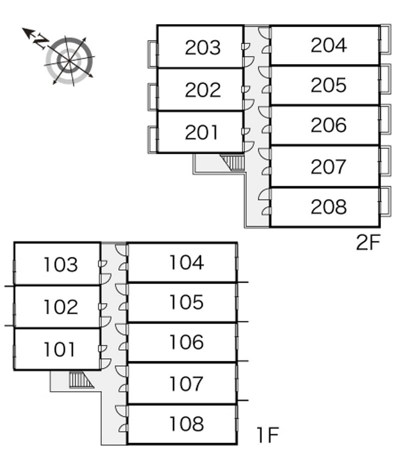 レオパレスパストラル 間取り配置図