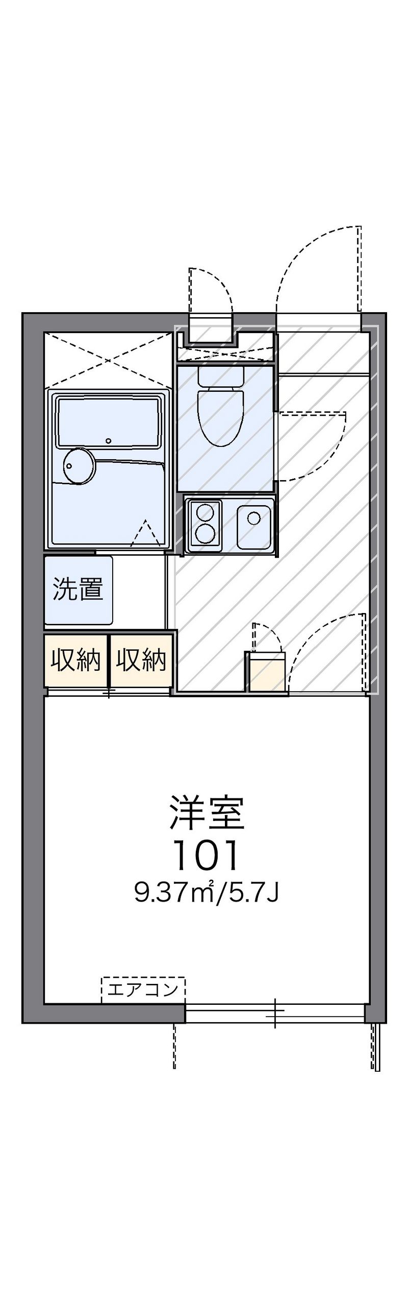 レオパレスエスペランスⅡ 間取図